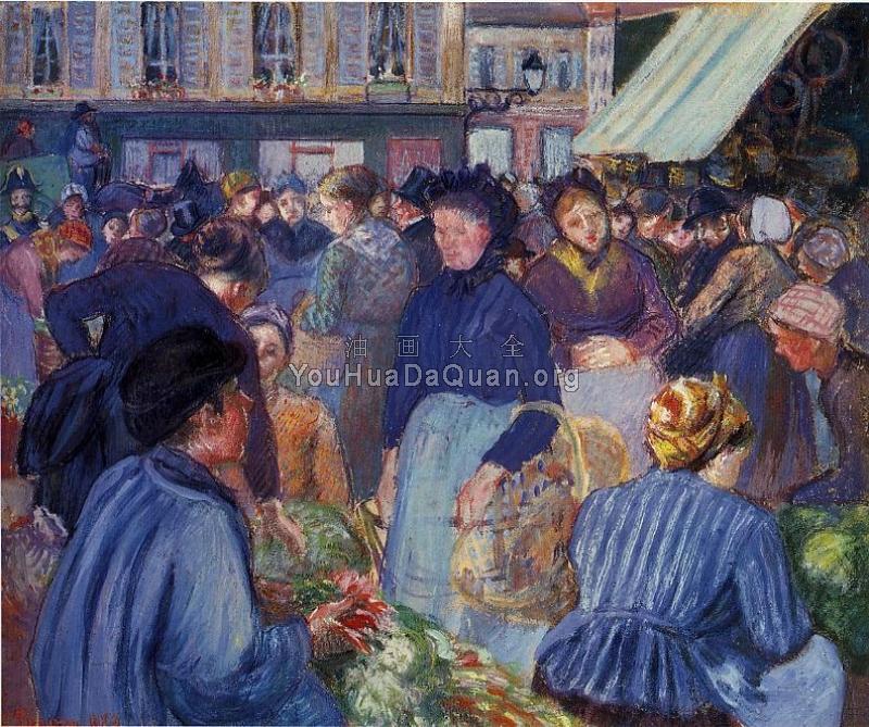 The Market at Gisors - 卡米耶·毕沙罗